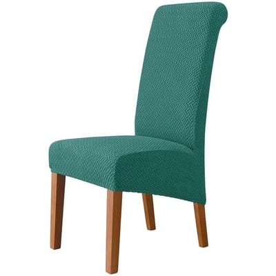 Hoge rugleuning en universele stoelhoes voor eetkamer Hotel XL M maat T Jacquard Extra grote stretch spandex stoelhoezen wasbaar XL size (60-75cm)