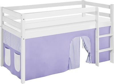 Halfhoogslaper Lila-Beige met tent