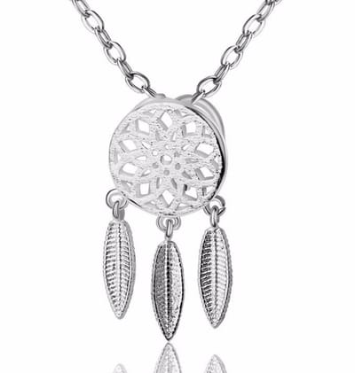 N3 Collecties Dames 925 Sterling Zilver Kettingen Dreamcatcher Feather Hangers & kettingen