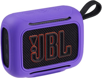 Beschermhoes geschikt voor JBL Go 5 Bluetooth Speaker - Meerdere Kleuren - Schokbestendig - Krasbestendig - Siliconen - Hoesje - Case - Bescherming - Paars