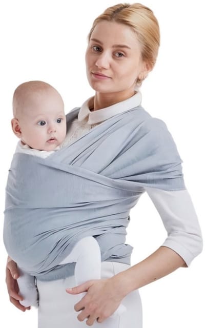 Draagdoek voor baby's en peuters — 58 x 530 cm — Geschikt voor baby's tot 15 kg — Borstvoedingsdoek — Draagbaar en eenvoudig — Babyzak — Draagdoek voor ouders — Verstelbaar — Ademend en zacht — Essentieel voor op reis met de baby