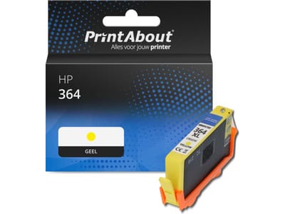 PrintAbout huismerk Inktcartridge 364 (CB320EE) Geel Geschikt voor HP