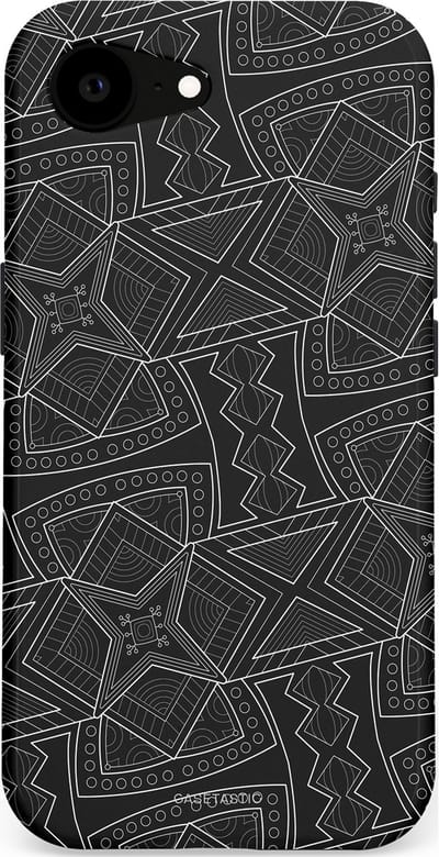 Casetastic Hoesje Geschikt voor Apple iPhone 16e Magsafe - Stijlvolle Beschermende Duo-layer Case - Afrikaanse kunst