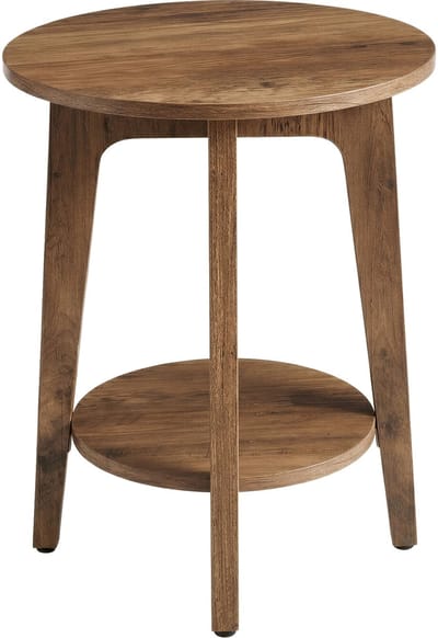 VASAGLE - Bijzettafel - Bijzettafeltjes Woonkamer - Met Onderplank - Modern Design - Voor Kleine Ruimtes en Woonkamer