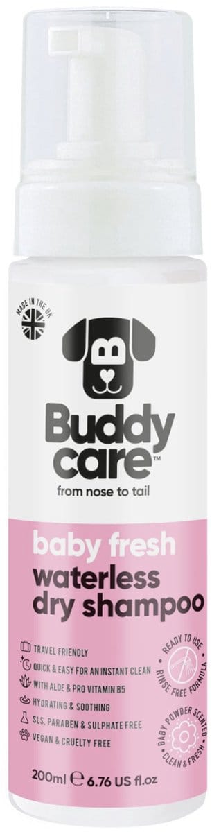 Buddycare droogshampoo voor honden Baby Fresh 200ml