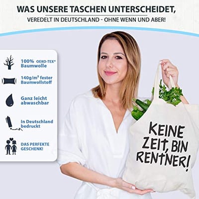 Afscheidsgeschenk Tas voor Rentner, 38x42 cm, Perfect voor Pensionering en Verjaardagen