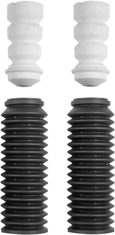 Beschermingsset Schokdempers - Montageset Veerpoot - Rijstabiliteit Verbeteren - Beschermt Zuigerstang - 60 x 7 x 7 cm - Zwart