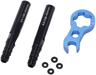 Dailygoods- Ventielverlenger Hoge Sterkte - Aluminiumlegering - Corrosiebestendig - Geanodiseerde Behandeling - Afdichtingsontwerp - Compact en Lichtgewicht - Bandventiel