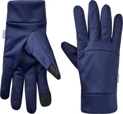 ShapeFit | Dunne marineblauwe polyester handschoenen geschikt voor touchscreens