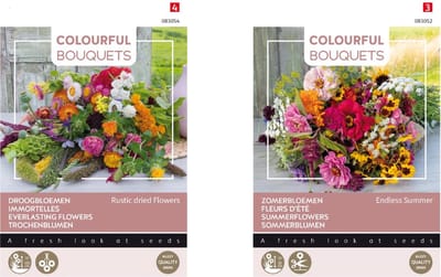 2 zakjes bloemenzaden | Droogbloemen & Zomerbloemen