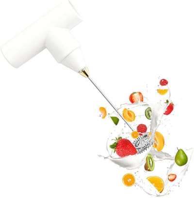 Elektrische Mixer - Draadloze Klopper - Keukenbereidingen Maken - Krachtige Motor - 4x6x4 cm - Wit