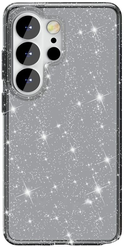 Coverup Hoesje - Geschikt voor Samsung Galaxy S26 Ultra Hoesje - Coverup Glitter TPU Back Cover - Zwart