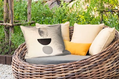Buitenkussens - Tuin - Beige - Japandi - Wabi sabi - 50x30 cm
