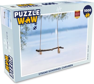 Puzzel Strand schommel Caraiben - Legpuzzel - Puzzel 1000 stukjes volwassenen