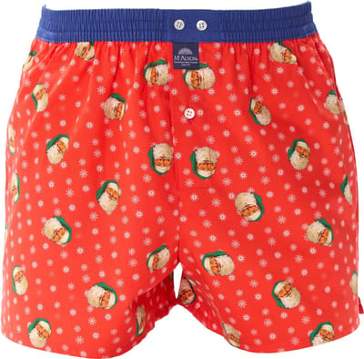 McAlson Boxershort Carol Red Christmas Kerst L - Giftbox