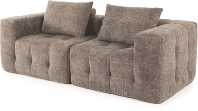 HomeMiYN Modulair Bank – Linker Module Bank – Khaki Schuim Bank – Combineerbare 1-Zits Sofa Module – Modern en Ruimtebesparend Design