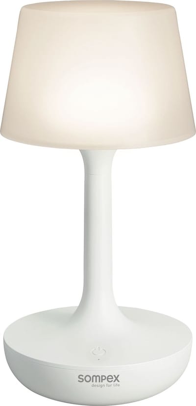 Sompex tafellamp Ginn | Wit| Oplaadbaar| RGB verlichting | Spatwaterdicht