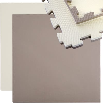 Fitnessmat 2,5 cm Dikte - 1 Tegel 90x90 cm EVA Schuim Kliksysteem - Vloerbescherming Thuisgym - Training Puzzelmat Schokabsorberend Comfort Krachttraining