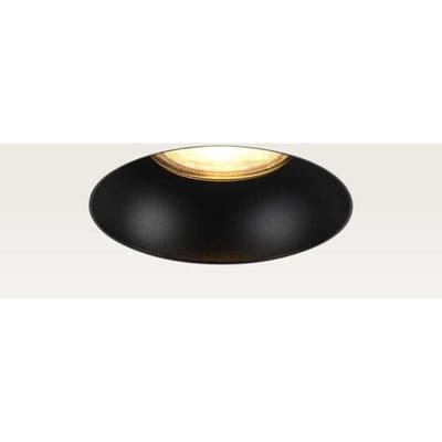 LUSENZ Trimless Inbouwspot Junaro nero - Inbouwdiepte 100mm - GU10-fitting - IP20 voor binnen - Zwart - Met doorlusbedrading