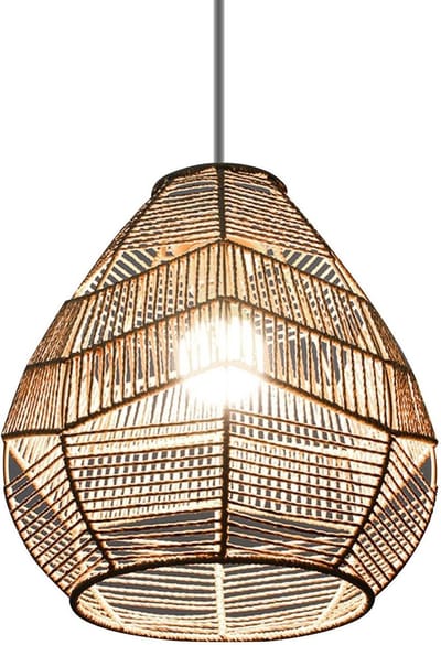 Geweven lampenkap - Imitatie rotan - Woonkamer verfraaien - Milieuvriendelijk ontwerp - 29 x 30 cm - Niet gespecificeerd