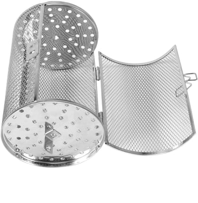 Dailygoods- Bakvorm Roestvrij Staal - Bakvorm 12x18cm - Grillmand BBQ - Oven Bakken - Geschikt voor Noten - Eenvoudig Schoon te Maken