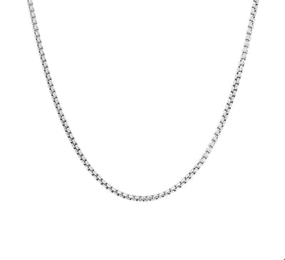 Zilver Gerhodineerde Collier venetiaans bol 1 1329082 42 cm