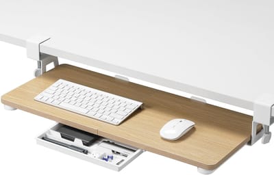 Toetsenbordlade Onder Bureau - Bureau Lade - Ergonomische Werkplek - Eenvoudige C-klem Installatie - 68 x 30 cm