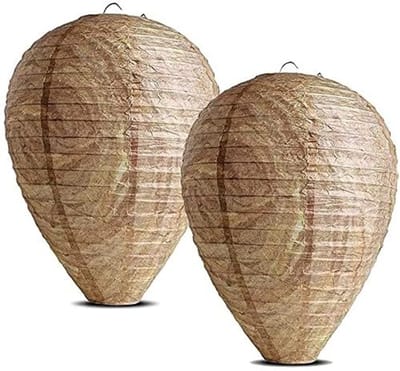 Golden crown - Dummy Wespenvallen - Wespenverjager - Waterdicht - Buiten gebruik - Afschrikmiddel voor bijen - Set van 2 voor huis en tuin