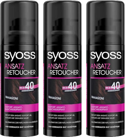 Syoss Uitgroeispray Donker Mahonie 3x