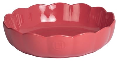 Emile Henry Madeleine Schaal rond gegolfd - Ø270mm - H 65mm - Rose Candy