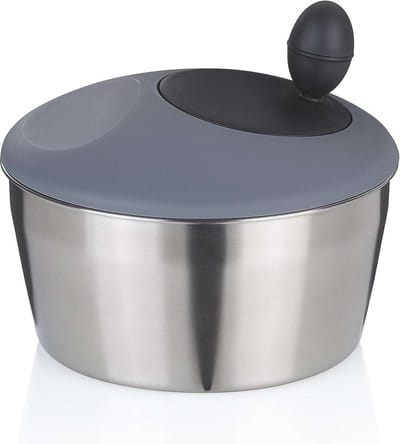 Slacentrifuge, 4.0 L, 24.5 cm, RVS, Zilver, Grijs - Kela | Romy