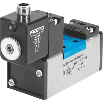 Festo 5/2 Monostabiele Lucht Magneetventiel Bouwgrootte 2 ISO 5599-1 2300l/min - 533011