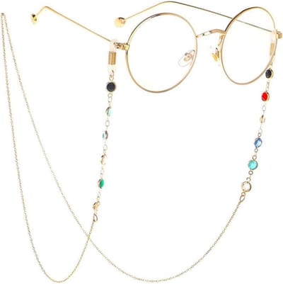 Brillenketting - Brillenkoord - Veilig Dragen - Aluminium Materiaal - 70 cm - Zwart Zilver