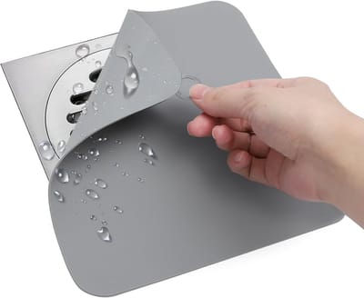 Siliconen Vloerdraindeksel 20x20cm - Anti-geur Afvoerstopper voor Badkamer, Keuken en Toilet