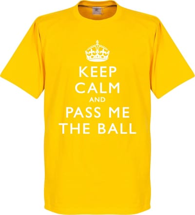 Keep Calm And Pass The Ball T-Shirt - S