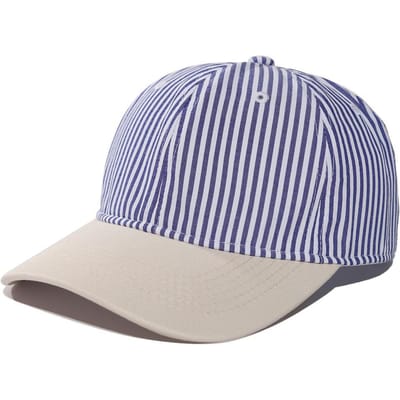 1 Stuk Koreaanse Stijl Verse Streep Baseballpet Voor Vrouwen, Zomer Casual Mannen Petten Buiten Vrouwen Verstelbare Snapback Petten Adjustable