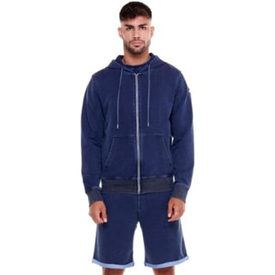 Capuchon sweaters Leone 1947 Man Hoody Full Zip Indigo