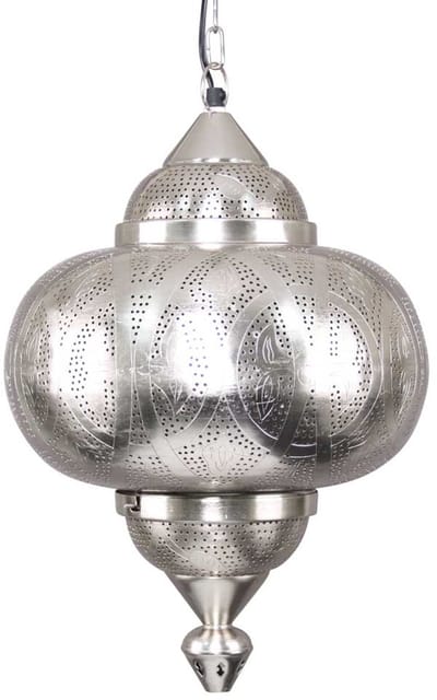 Safaary - Oosterse Hanglamp Inaya Nikkel Goud Ø 33 x 51cm