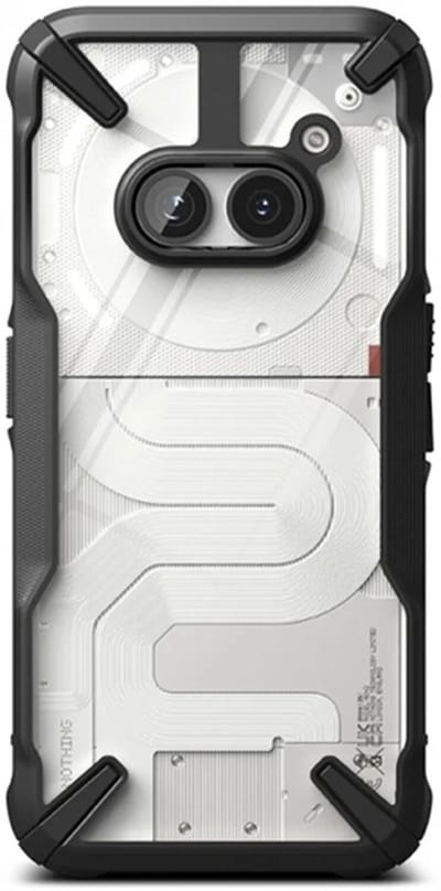 Ringke Fusion X | Hoesje Geschikt voor Nothing Phone (2a) / (2a) Plus | Back Cover | Militaire Standaard | Zwart