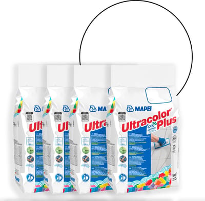 MAPEI Ultracolor Plus Voegmortel Multipack - Waterafstotend & Schimmelwerend - Kleur 100 White - 5 kg - 4 Stuks