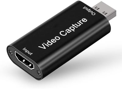 TOVBMUP Video-opnamekaart - HDMI USB-adapter - 1080P HDMI-opnamekaart - Geschikt voor gamen, live-tv en het opnemen van realtime video - Ondersteunt Windows en Mac OS