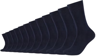 s.Oliver, unisex, sokken, 12-pack, gerecycled katoen, zachte teennaad, verstevigde hiel, verstevigde neus, geribde boord, perfecte pasvorm, duurzaam, comfortabel, kwaliteit, dagelijks gebruik