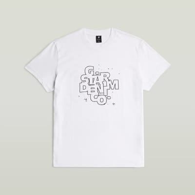 T-shirt Korte Mouw G-Star Raw Hd Print R T