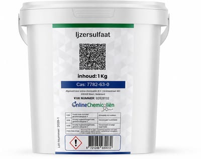 Online chemicalien – IJzersulfaat – 1.25 kg – Anti Mos – Meststof – Mosvrij Gazon – 50m2