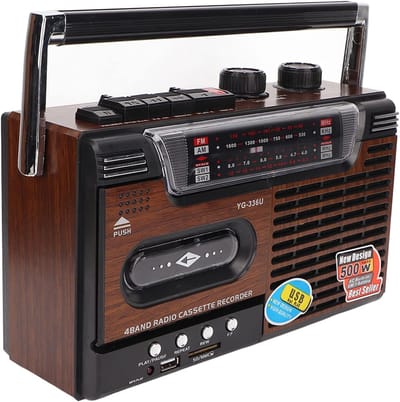 Draagbare Cassettespeler met AM/FM Radio en USB/Geheugenkaart Ondersteuning