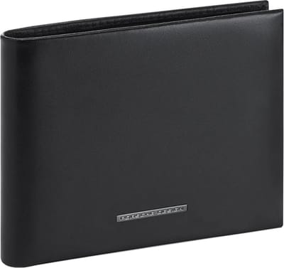 PORSCHE DESIGN Leren Portemonnee Classic Billfold 3 Black Zwart