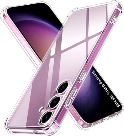 Hoesje voor Samsung Galaxy S24 Plus backcover Shockproof siliconen Transparant