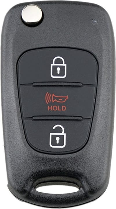TLVX Sterke Autosleutel Behuizing Geschikt voor Hyundai en Kia / Sleutelbaard TOY40 / Ter vervanging van Originele Sleutel behuizing / afstandsbediening Auto / 3 knops / Hold / Luidspreker knop / Claxon / 3 knoppen / 1 stuks