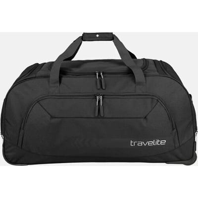 Travelite Kick Off Wheeled Duffle XL 120 liter - Zwart – Extra grote reistas op wielen – Van polyester – Reistassen, reistassen met wielen en tassen