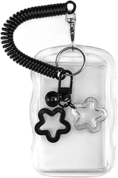 Fotokaart Houder - Kaartbeschermer Sleutelhanger - Verzamelen Beschermen - Waterdicht Transparant - 15 x 10 cm - Doorzichtig
